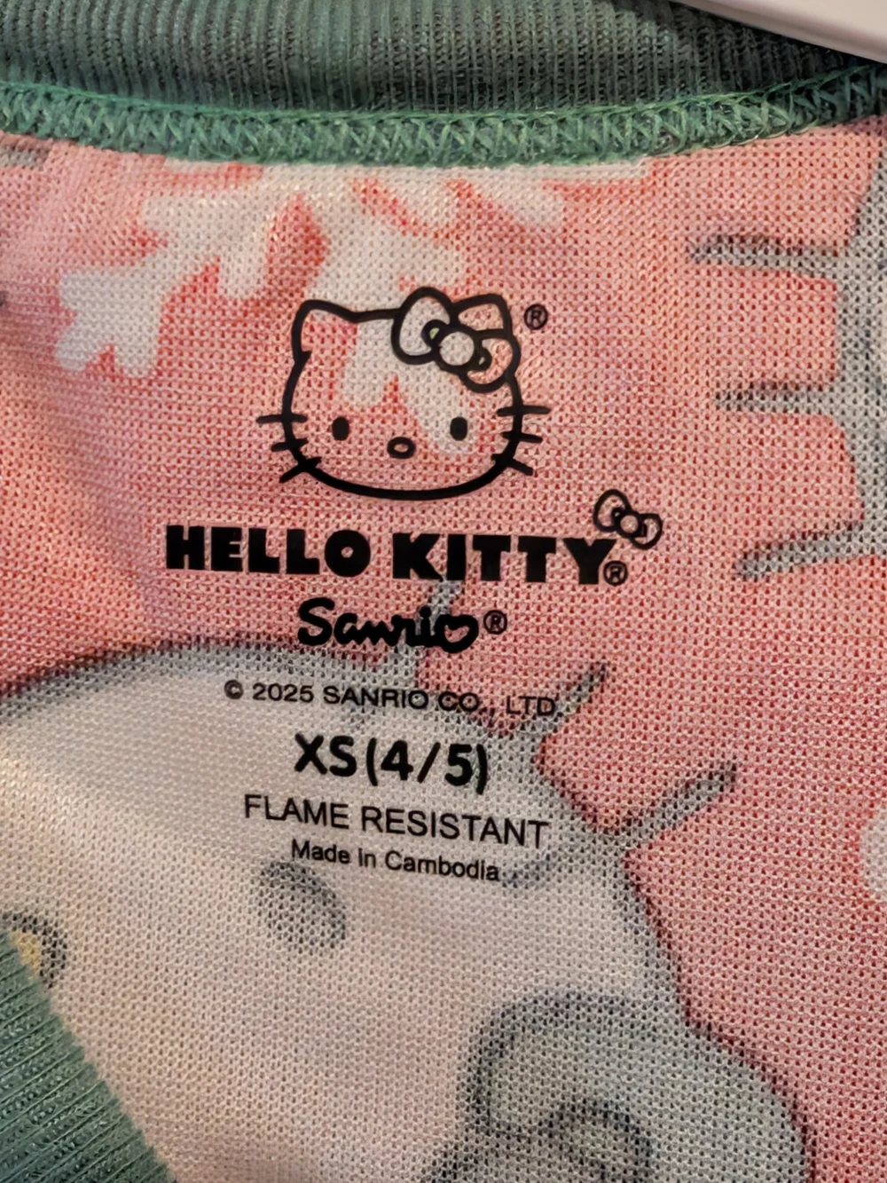 Hello Kitty Red Girls' Winter Warm Fleece Pajama Set with Socks Christmas Gift
